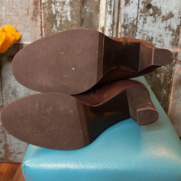 J.Crew Beckett Extended Calf Chocolate Brown Leather Knee-High Boots size 8 - Picture 13 of 15